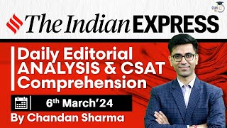 Indian Express Editorial Analysis by Chandan Sharma  6 March 2024  UPSC Current Affairs 2024 [upl. by Selin96]