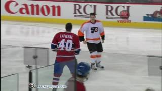 Darroll Powe vs Maxim Lapierre Nov 16 2010 [upl. by Daggett]