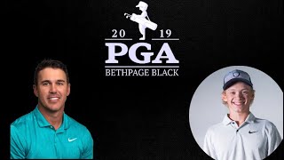 TALLEFSON VS Koepka 2019 PGA CHAMPIONSHIP Round 1 Front Nine [upl. by Tamra]