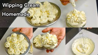 Cake Cream Kaise Banate Hain  Cake Cream  Homemade Wipping Cream  Butter Cream [upl. by Chadburn]