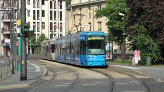 Straßenbahn Frankfurt Main  Linie 20 mit Doppeltraktionen XXL 2012 HD [upl. by Aralomo]