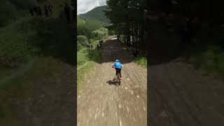 63kmh  100ft MTB jump Red Bull Hardline [upl. by Wynn]