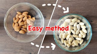 How to Remove Almond Skin Easy Method [upl. by Cloris]