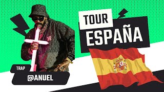 Anuel  Tour España recap 2024  El Rey del Trap [upl. by Kihtrak]