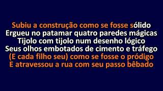 Chico Buarque  Construção  Som Original  Karaoke Instrumental Lyrics  ObsKure [upl. by Anicart]