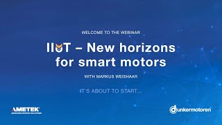 Dunkermotoren EN  Webinar IIoT – New horizons for smart motors [upl. by Ahseihs]