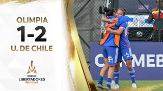 OLIMPIA vs UNIVERSIDAD DE CHILE 12  RESUMEN  CONMEBOL LIBERTADORES FEM 2023 [upl. by Natsrik]