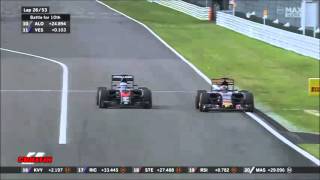 Alonso GP2 Engine ARGH team radio Japanese GP 2015 [upl. by Bonns]