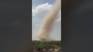 Large Landspout Forms in Western Texas [upl. by Eleynad]