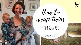 Best way to wrap twins The LBO Maxi hip carry with security knot [upl. by Ihtak]