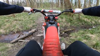 Local Pit Bike Trail m2r rf 140cc [upl. by Odnomra]