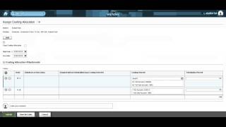 WorkdayUChicago  Assigning Costing Allocations for an Employee [upl. by Evod]