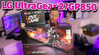 The Best Monitor For Gaming LG 27GP850 Unboxing amp Review [upl. by Einwat]