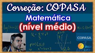 Correção Prova Copasa 2014  Matemática Nível Médio [upl. by Inej645]