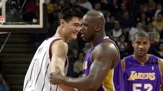 First Battle Shaq vs Yao Ming ESPN Highlights 20030117 [upl. by Mimajneb572]