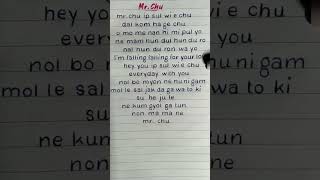 Apink  MrChu Lyrics REQUESTED apink kpop shorts shortsfeed youtubeshorts fyp [upl. by Ylagam]