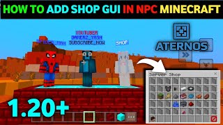 How to add shop gui plugin in znpcs Minecraft aternos server 120  setup economy shop gui in npc [upl. by Cumine769]