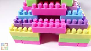 Building Blocks Toys  Bricks for Children  Learn Colors amp Build a Castle [upl. by Andie]