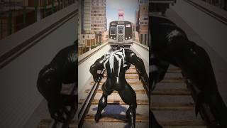 Venom può fermare il treno 🤔 spiderman shorts shortsitalia ytshorts memeita gaming [upl. by Godrich406]