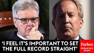 JUST IN Texas Lt Gov Patrick Calls For Audit Of House Impeachment Of Ken Paxton After Acquittal [upl. by Mushro]