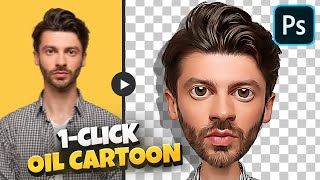 How to Turn Photo to Cartoon Effect with Oil Paint Effect  Photoshop Tutorial [upl. by Parthen]