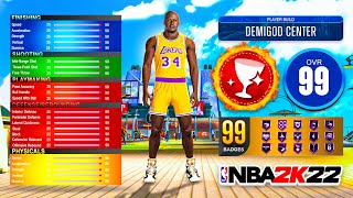 BEST CENTER BUILD in NBA 2K22 CURRENT GEN GAMEBREAKING [upl. by Ajssatsan187]