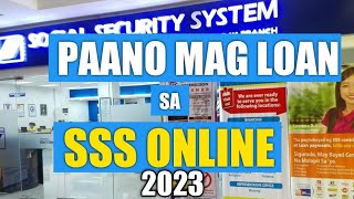 Paano Mag Loan sa SSS Online 2023  Paano Mag Apply ng Salary Loan  How to Apply SSS Salary Loan [upl. by Ahk]