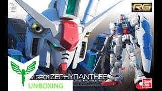 Rg Gundam Zephyranthes Unboxing [upl. by Ginger]