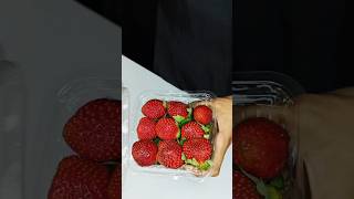 Strawberry Smoothie shorts asmrvideo asmrcooking shortvideo [upl. by Fadil]