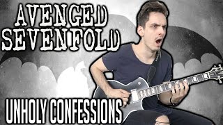 Avenged Sevenfold  Unholy Confessions  GUITAR COVER 2020  Screen Tabs [upl. by Nilram]