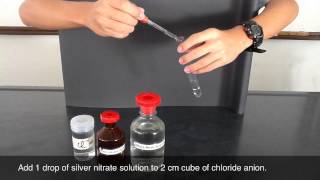 Testing of Chloride Anion  silver nitrate and nitric acid [upl. by Meelak]