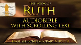 Holy Bible with Text  Book of RUTH  Contemporary English Audio Bible [upl. by Ainesej]