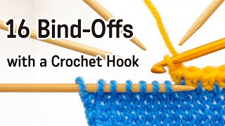 16 BindOffs with a Crochet Hook [upl. by Ciapha]