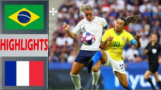 France vs Brazil Extended Highlights amp All Goals  PreMatch Womens Football Olympic Games 2024 [upl. by Aleb]