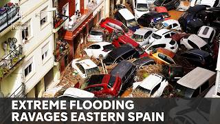 Valencia At least 95 killed as flash floods ravage Spain [upl. by Stinson]