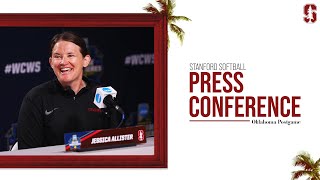 Stanford Softball Oklahoma Postgame Press Conference  WCWS Semifinal [upl. by Ricker]