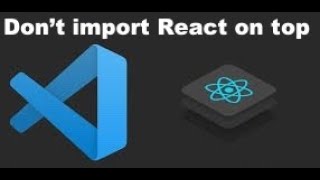 What To Do If VS Code Unnecessarily Import React On Top of Your Files Please consider subscribing [upl. by Aihsital]