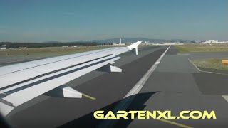 Flugzeugstart Frankfurt Startbahn West nach Stuttgart [upl. by Danby]