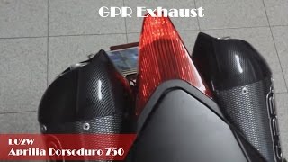 Top 6 Full Exhaust Sound Aprilia Dorsoduro 750  Akrapovic LeoVince Mivv GPR SCProject [upl. by Neerac]