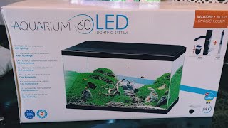 UNBOXING AQUARIUM 60 LED LIGHTING SYSTEM CIANO [upl. by Lehsreh820]