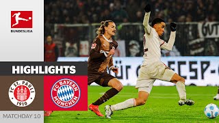 Magic Musiala leads to win  St Pauli  Bayern München 01  Highlights  MD 10 – Bundesliga 2425 [upl. by Robbie529]