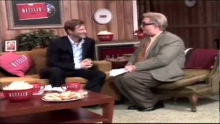 Jiminy Glick Interviews Aaron Eckhart [upl. by Aymer975]