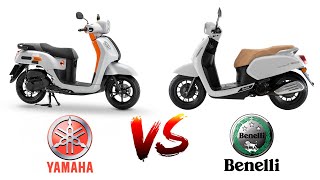 YAMAHA FAZZIO 125 vs BENELLI PANAREA 125  Side By Side Comparison  King Eley TV [upl. by Ellehcil824]