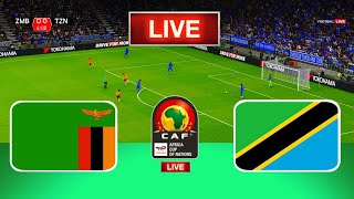 LIVE🔴 Zambia Vs Tanzania  Africa Cup of Nations  Live Football Match Today [upl. by Fairfield]