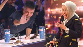 Americas Got Talent 17YearOld Blind Singer Earns Simon Cowells Golden Buzzer [upl. by Ahsytal]