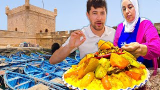 Street Food in Essaouira 🇲🇦 Moroccan Food So Nice They Named it Twice  COUSCOUS [upl. by Ellinger]