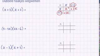 Schrijf een formule met dubbele haakjes zonder haakjes [upl. by Henryson]