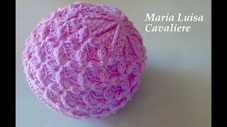 Cappello punto fiocchetti alluncinetto tutorial [upl. by Airtal]