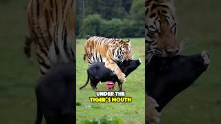 Tiger and black pig facts youtubeshorts thepelicanbird arcticanimal wildlife shorts [upl. by Hanus142]