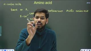 Biomolecules lecture 2 amino acids pankaj sir [upl. by Ttergram]